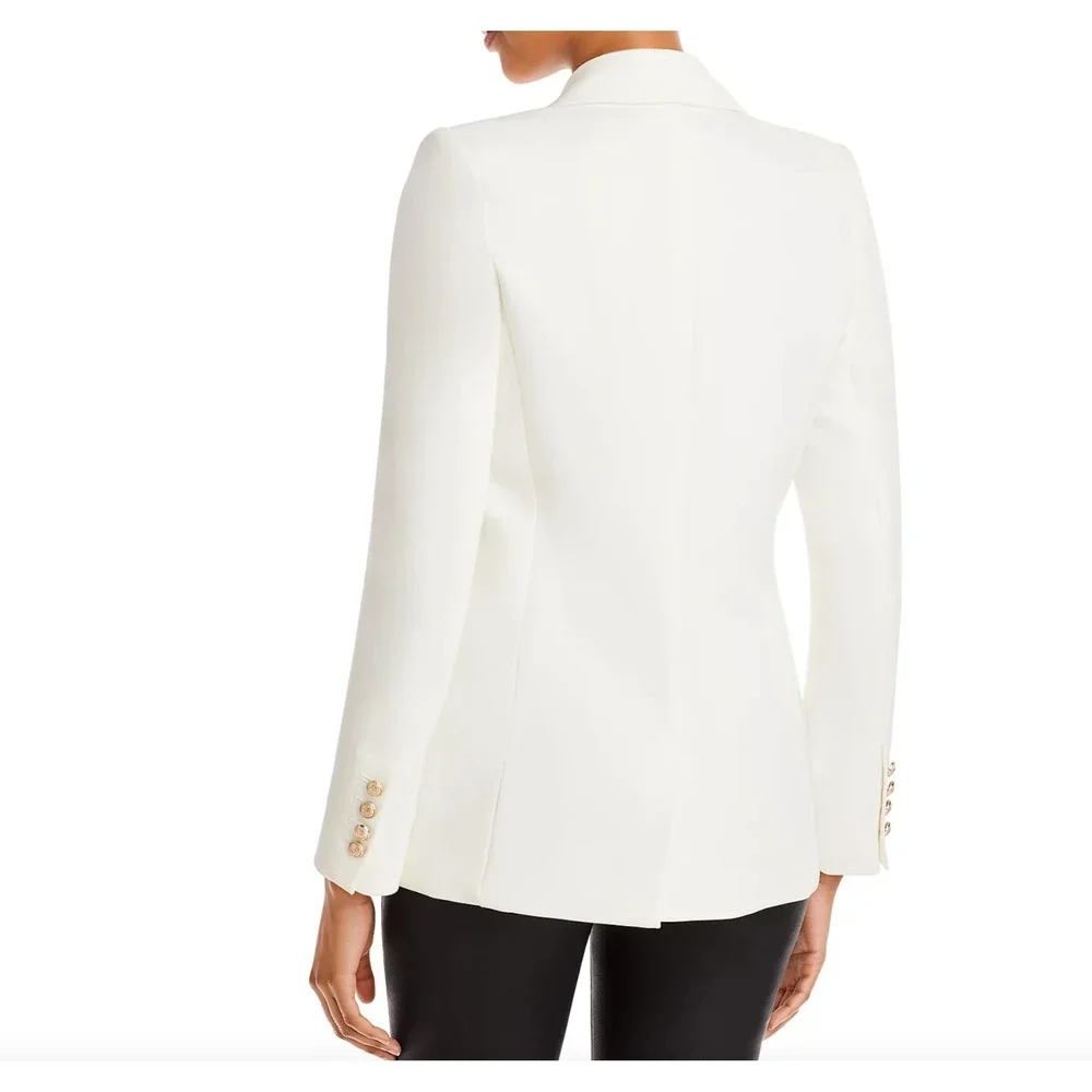 Generation Love Leighton Double Breasted Crepe Blazer XS‎ White SP23332 NEW